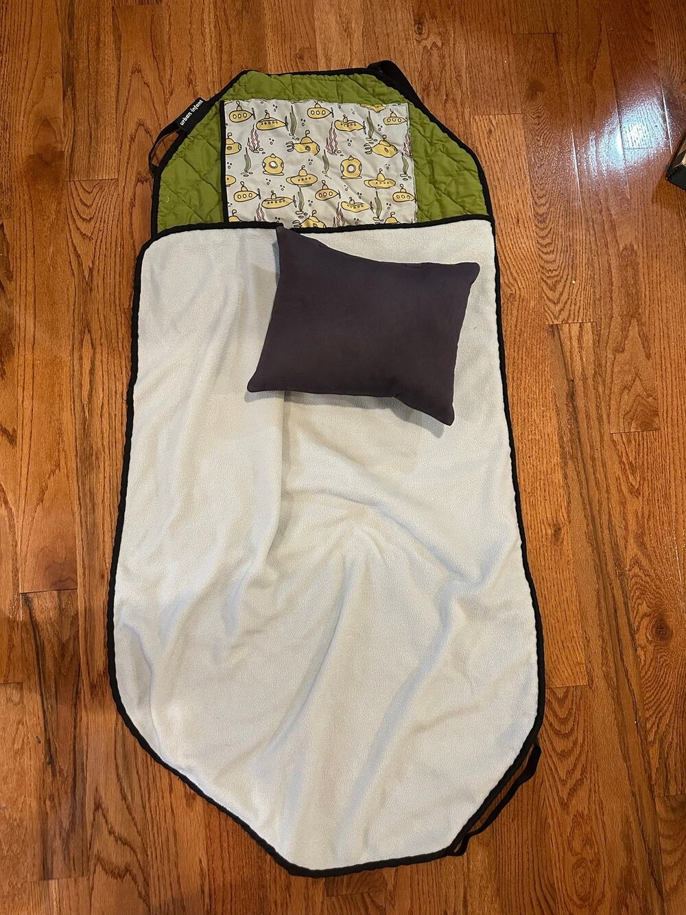 Urban Infant Tot Cot Submarine Print Nap Mat with Pillow
